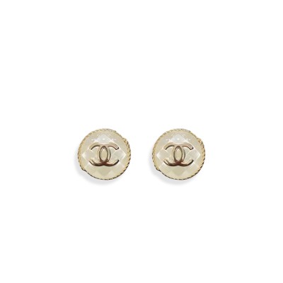 CHANEL DOUBLE C QUILTED EARRINGS 